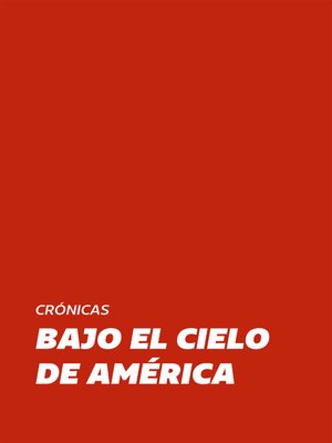 cover image of Bajo el Cielo de América
